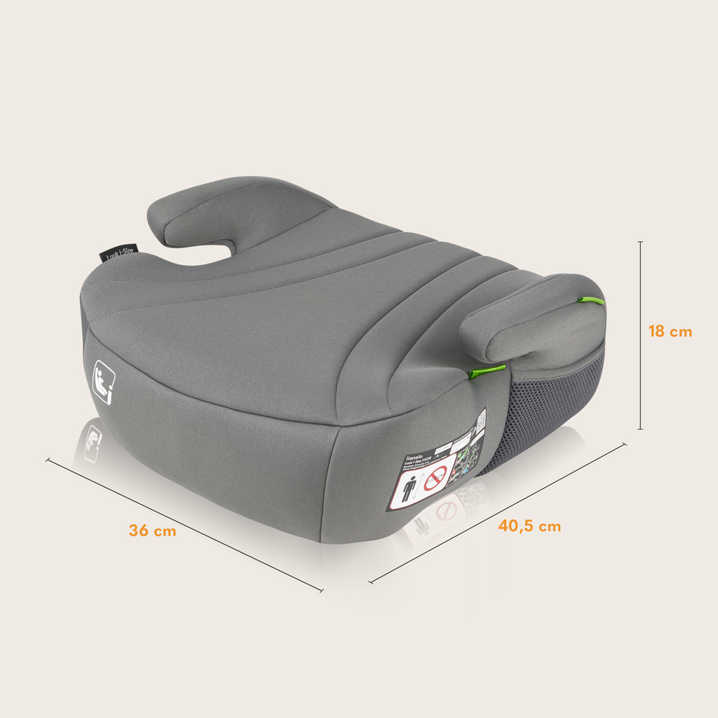 LIONELO Podsedák Luuk i-Size (125-150 cm) Grey