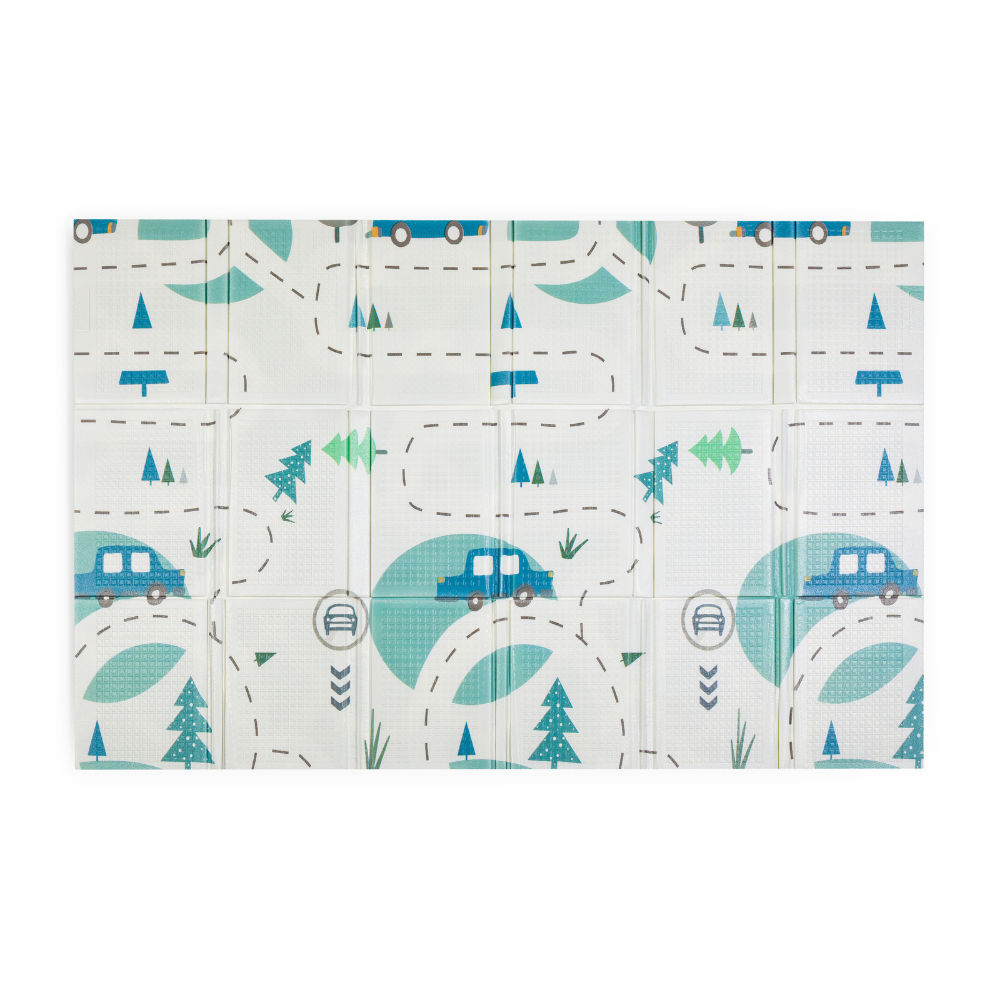 PETITE&amp;MARS Podložka na hranie skladacie Campy L 130x200cm Cars&amp;Arabesca