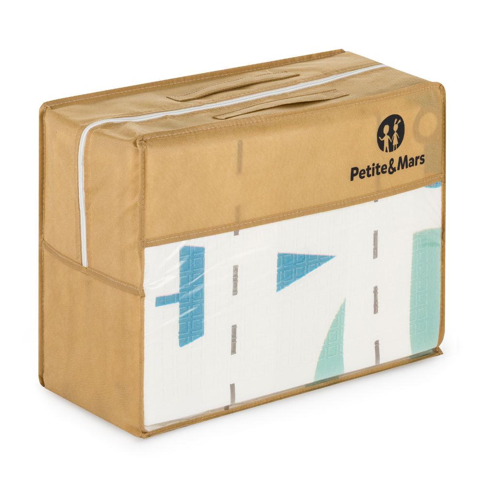 PETITE&amp;MARS Podložka na hranie skladacie Campy L 130x200cm Cars&amp;Arabesca