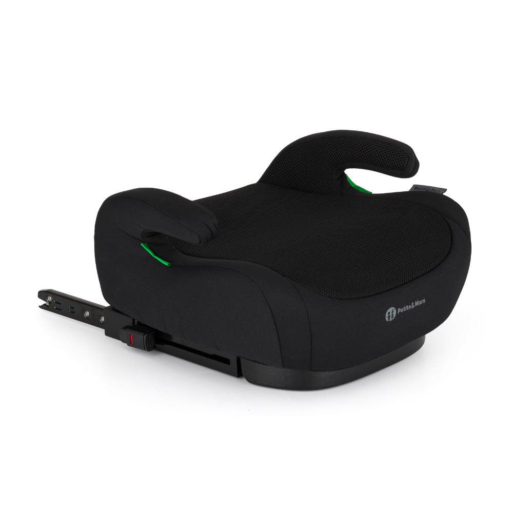 PETITE&amp;MARS Podsedák Optimus Pro i-Size Air Coal Black 125 - 150 cm (22-36 kg)