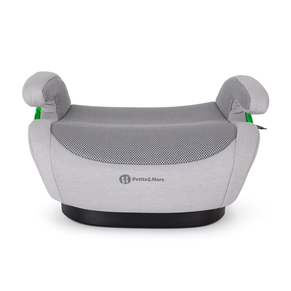 PETITE&amp;MARS Podsedák Optimus Pro i-Size Air Gentle Grey 125 - 150 cm (22-36 kg)