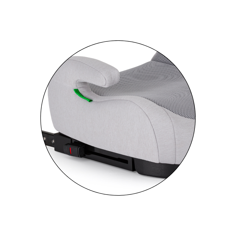 PETITE&amp;MARS Podsedák Optimus Pro i-Size Air Gentle Grey 125 - 150 cm (22-36 kg)