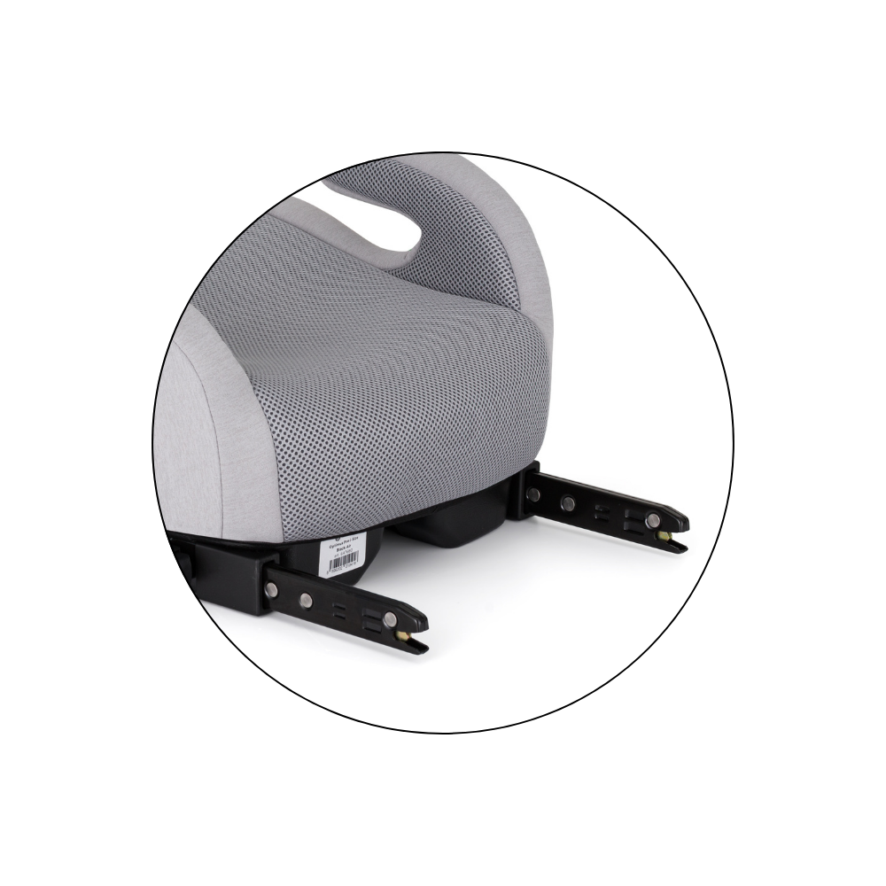 PETITE&amp;MARS Podsedák Optimus Pro i-Size Air Gentle Grey 125 - 150 cm (22-36 kg)