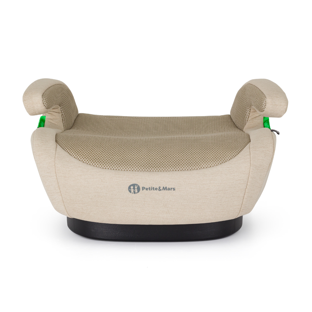 PETITE&amp;MARS Podsedák Optimus Pro i-Size Air Sage Beige 125 - 150 cm (22-36 kg)