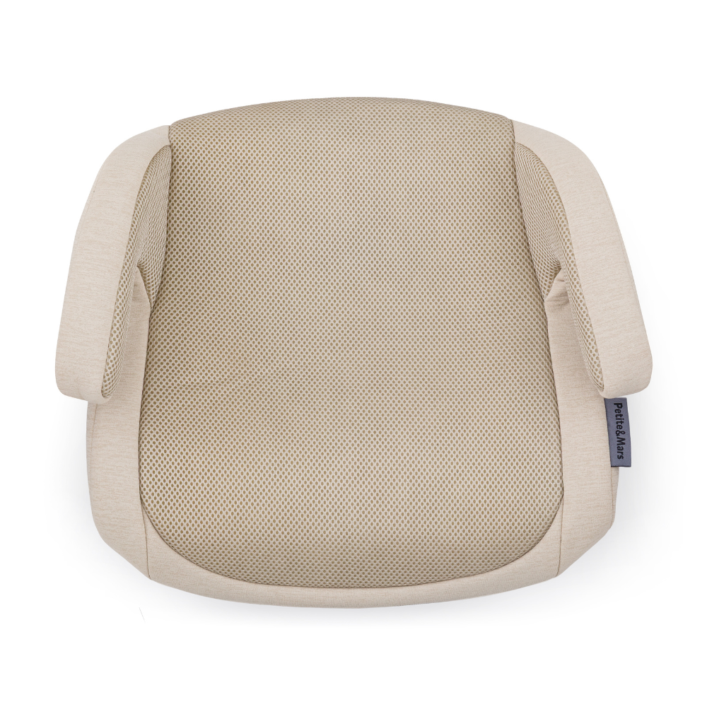 PETITE&amp;MARS Podsedák Optimus Pro i-Size Air Sage Beige 125 - 150 cm (22-36 kg)