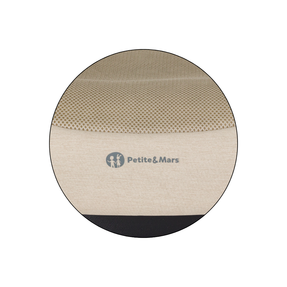 PETITE&amp;MARS Podsedák Optimus Pro i-Size Air Sage Beige 125 - 150 cm (22-36 kg)