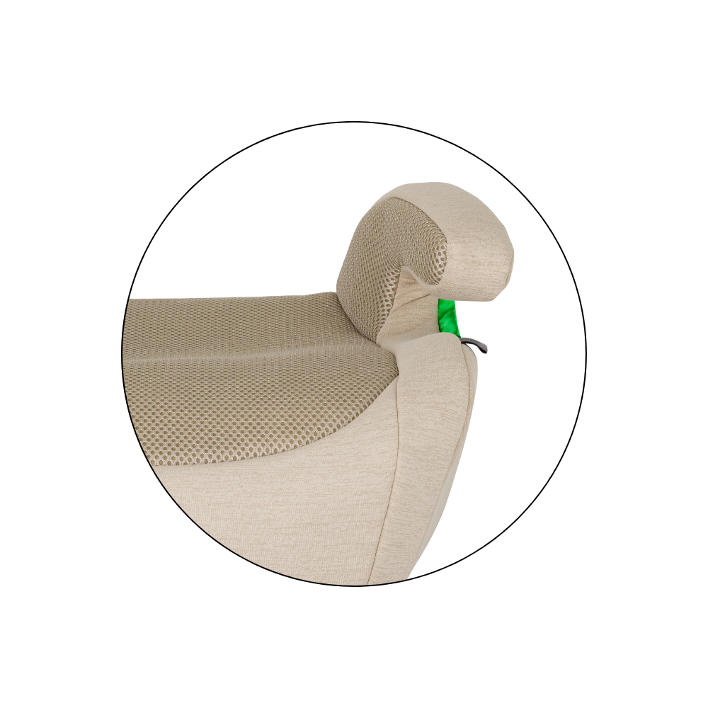 PETITE&amp;MARS Podsedák Optimus Pro i-Size Air Sage Beige 125 - 150 cm (22-36 kg)