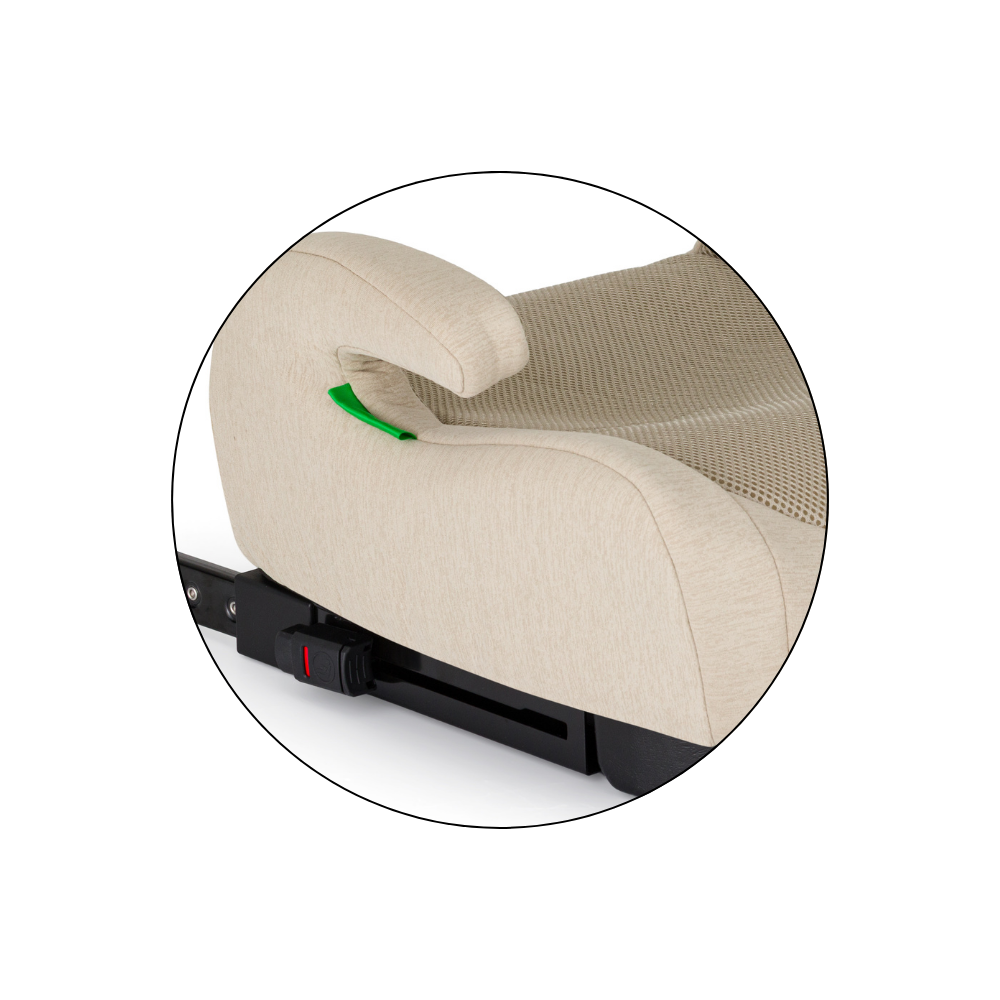 PETITE&amp;MARS Podsedák Optimus Pro i-Size Air Sage Beige 125 - 150 cm (22-36 kg)