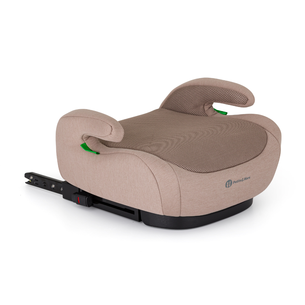 PETITE&amp;MARS Podsedák Optimus Pro i-Size Air Tan Brown 125 - 150 cm (22-36 kg)