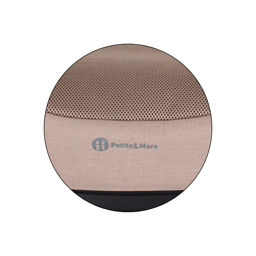PETITE&amp;MARS Podsedák Optimus Pro i-Size Air Tan Brown 125 - 150 cm (22-36 kg)