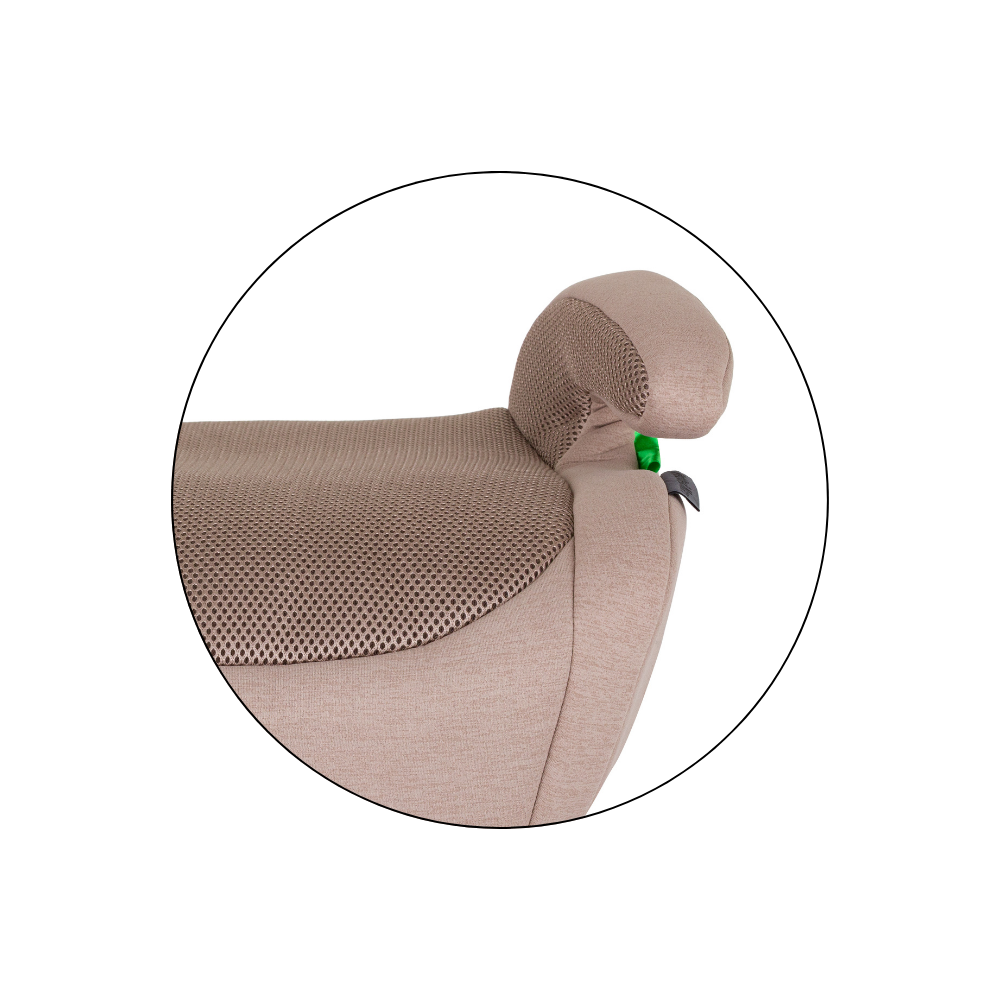 PETITE&amp;MARS Podsedák Optimus Pro i-Size Air Tan Brown 125 - 150 cm (22-36 kg)