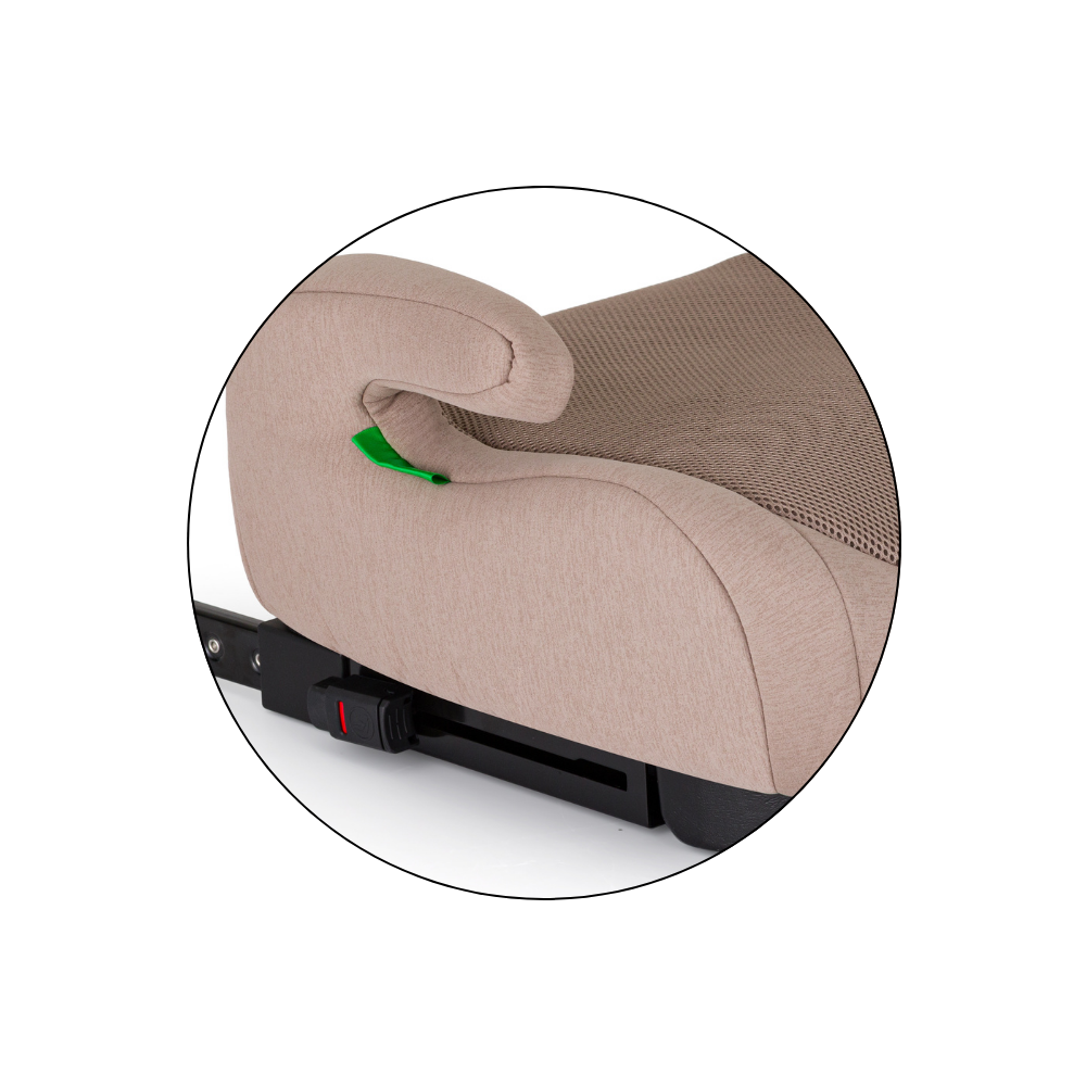 PETITE&amp;MARS Podsedák Optimus Pro i-Size Air Tan Brown 125 - 150 cm (22-36 kg)