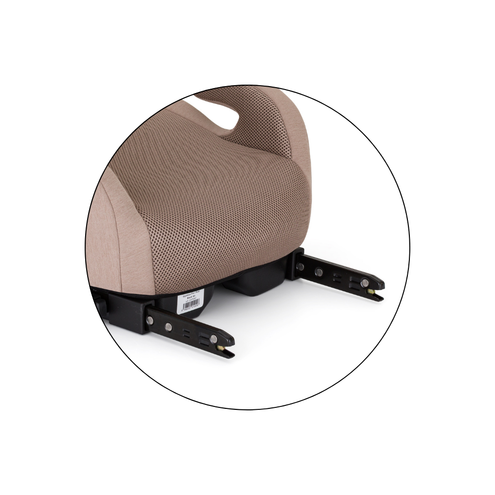 PETITE&amp;MARS Podsedák Optimus Pro i-Size Air Tan Brown 125 - 150 cm (22-36 kg)