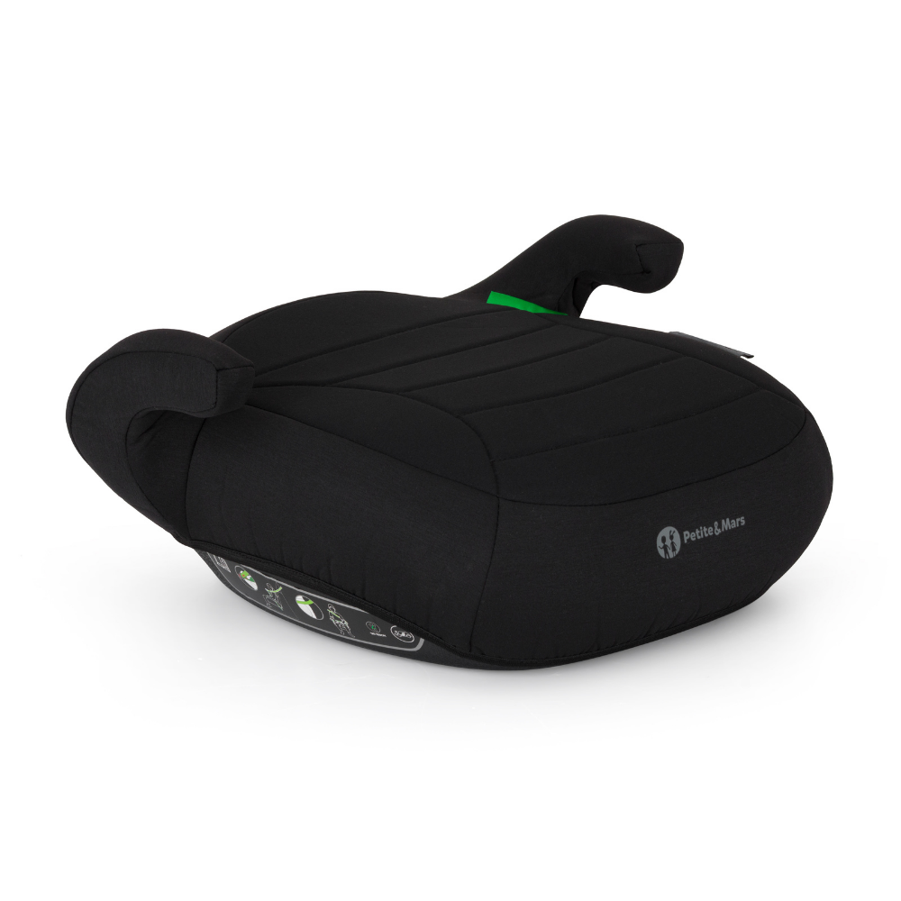 PETITE&amp;MARS Podsedák Zuno Coal Black 125 - 150 cm (22-36 kg)