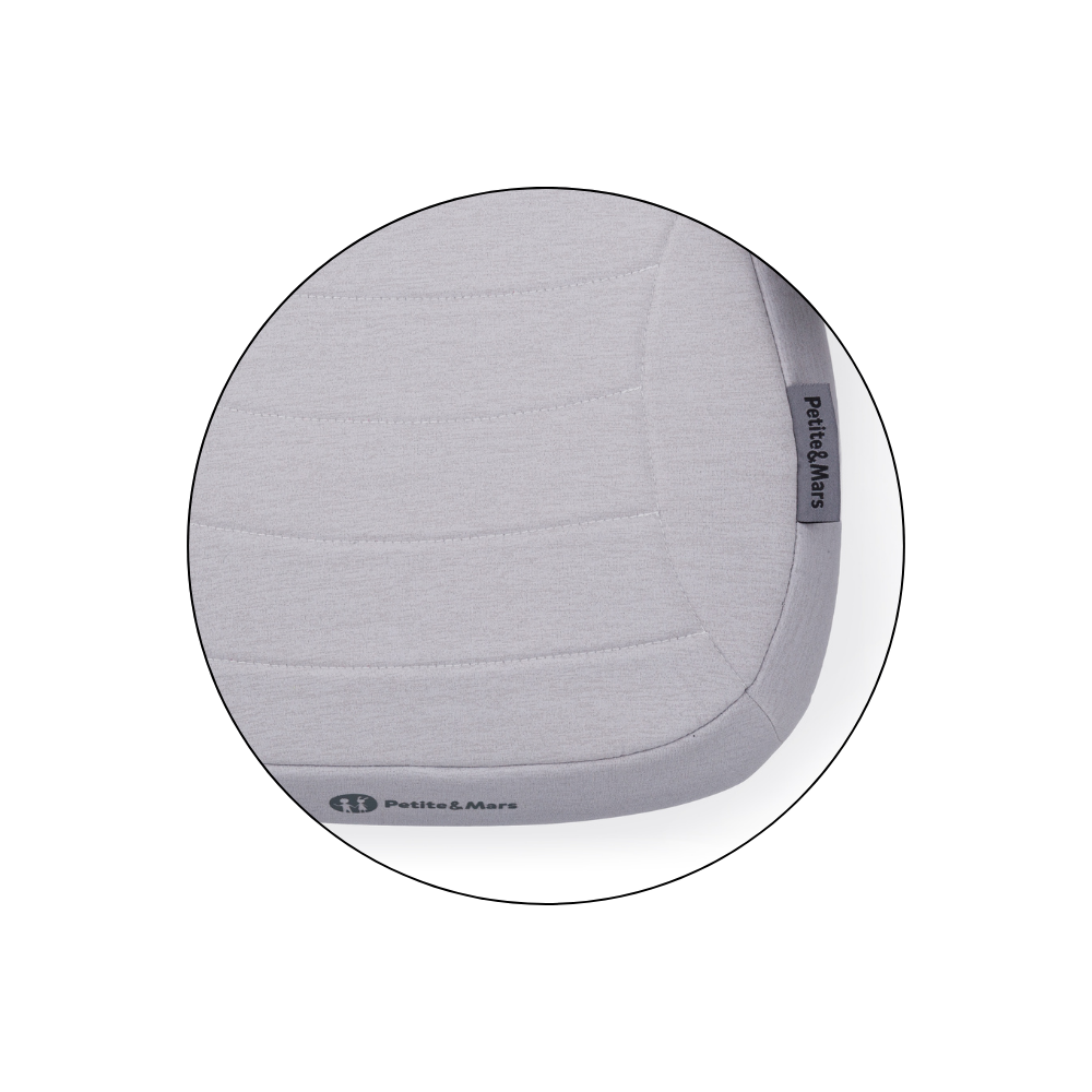 PETITE&amp;MARS Podsedák Zuno Gentle Grey 125 - 150 cm (22-36 kg)