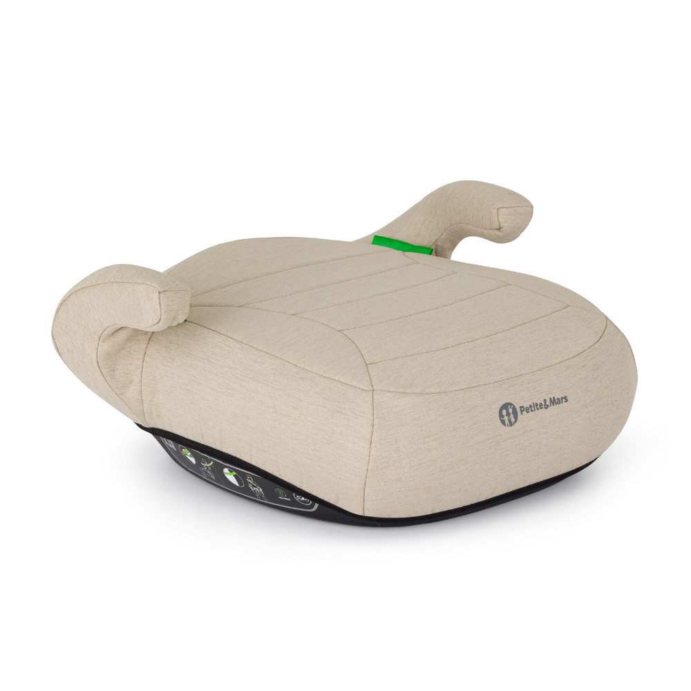 PETITE&amp;MARS Podsedák Zuno Sage Beige 125 - 150 cm (22-36 kg)