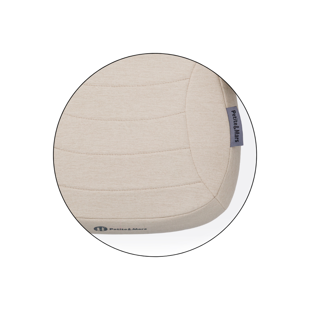 PETITE&amp;MARS Podsedák Zuno Sage Beige 125 - 150 cm (22-36 kg)