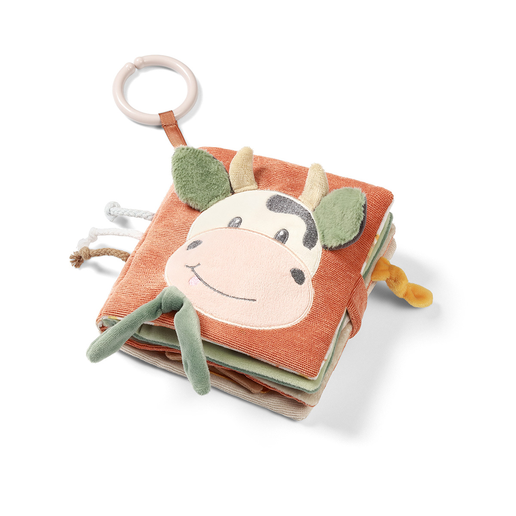 BABYONO Knižka senzorická Cow Bingo 0m+