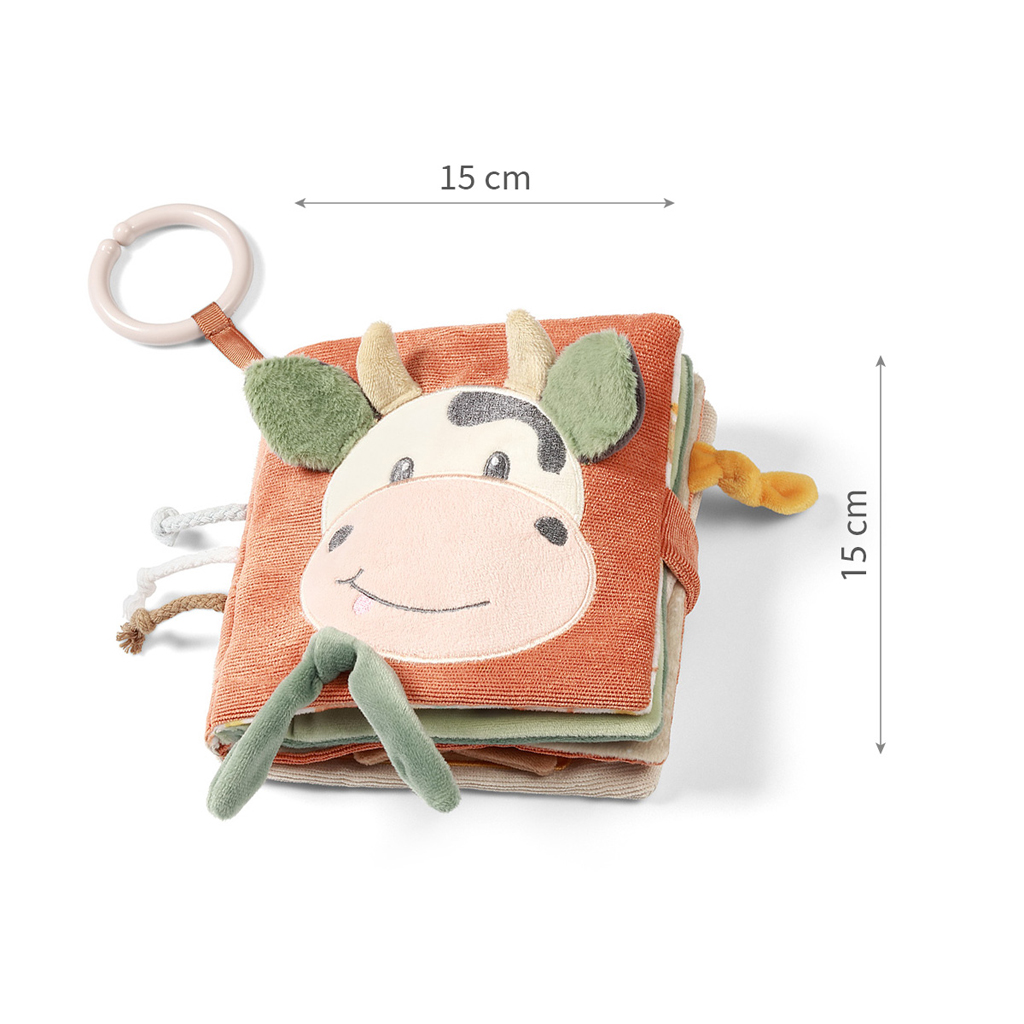 BABYONO Knižka senzorická Cow Bingo 0m+
