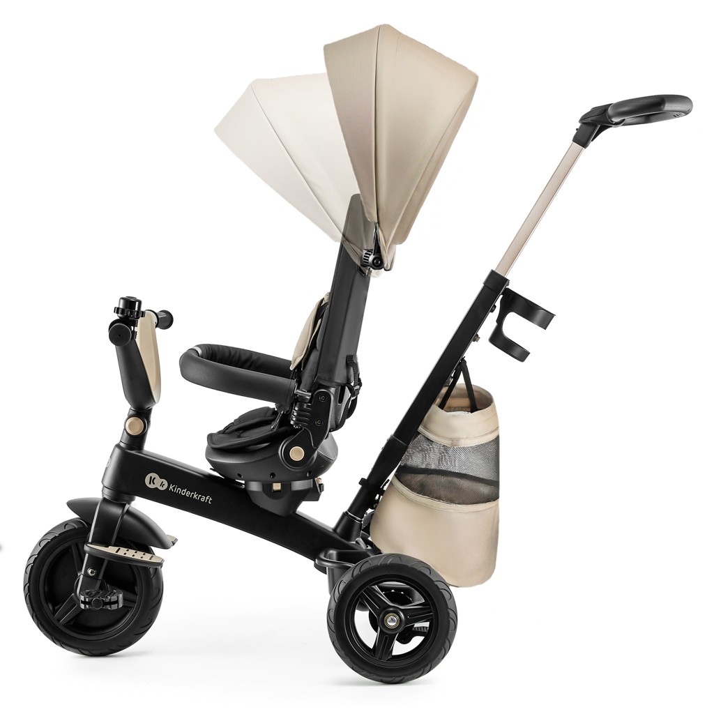 KINDERKRAFT Detská trojkolka Easytwist Beige