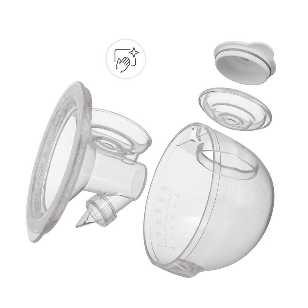 KINDERKRAFT Odsávačka materského mlieka s funkciou ohrevu krku Double Hands-free Gentleneste