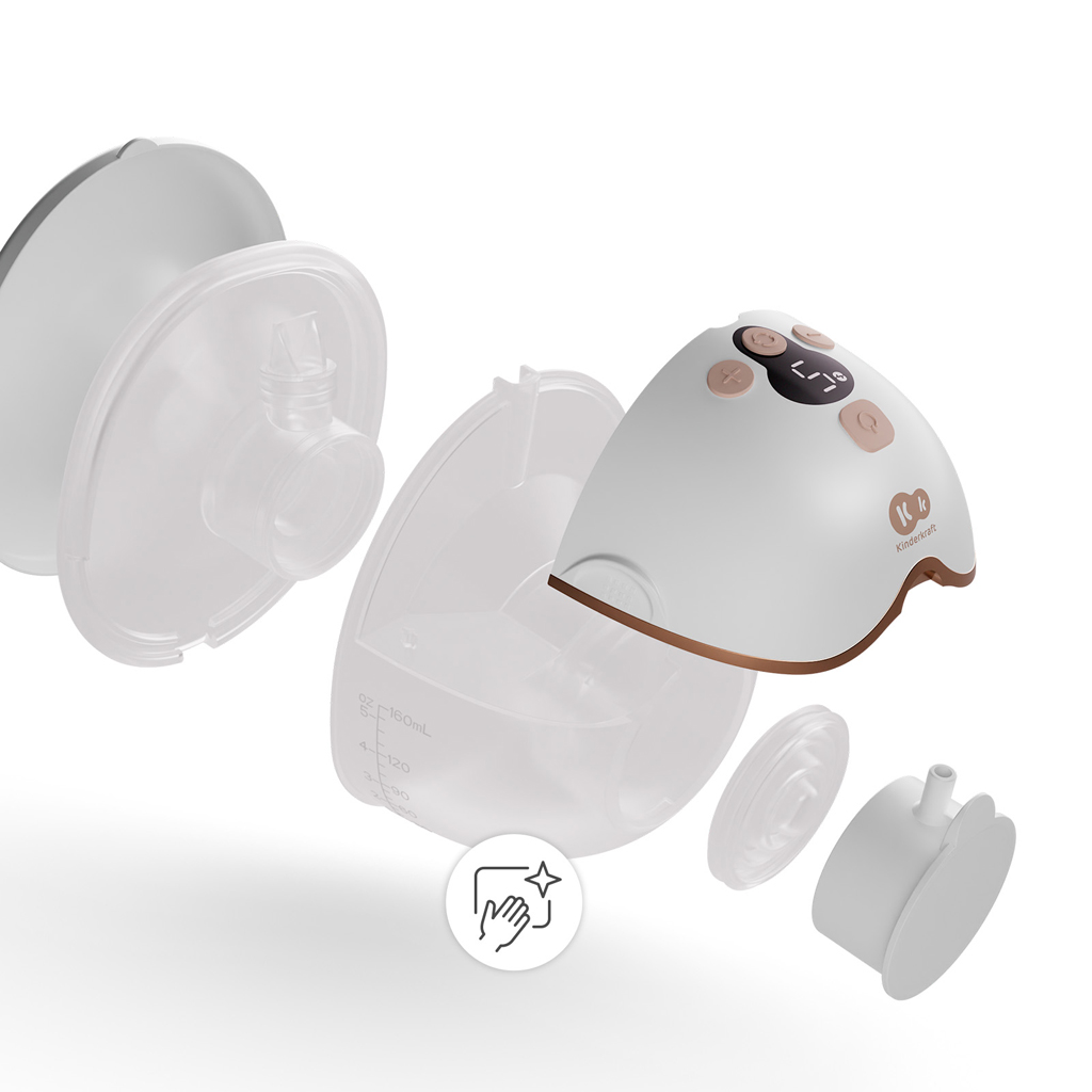 KINDERKRAFT Odsávačka materského mlieka Single Hands-free Mamaflow Gold