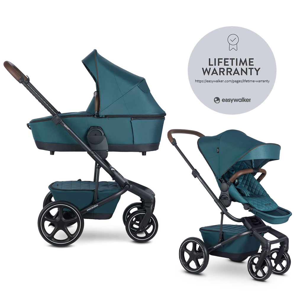 EASYWALKER Kočík kombinovaný Harvey⁵ Premium 2v1 Jade Green LITE RWS