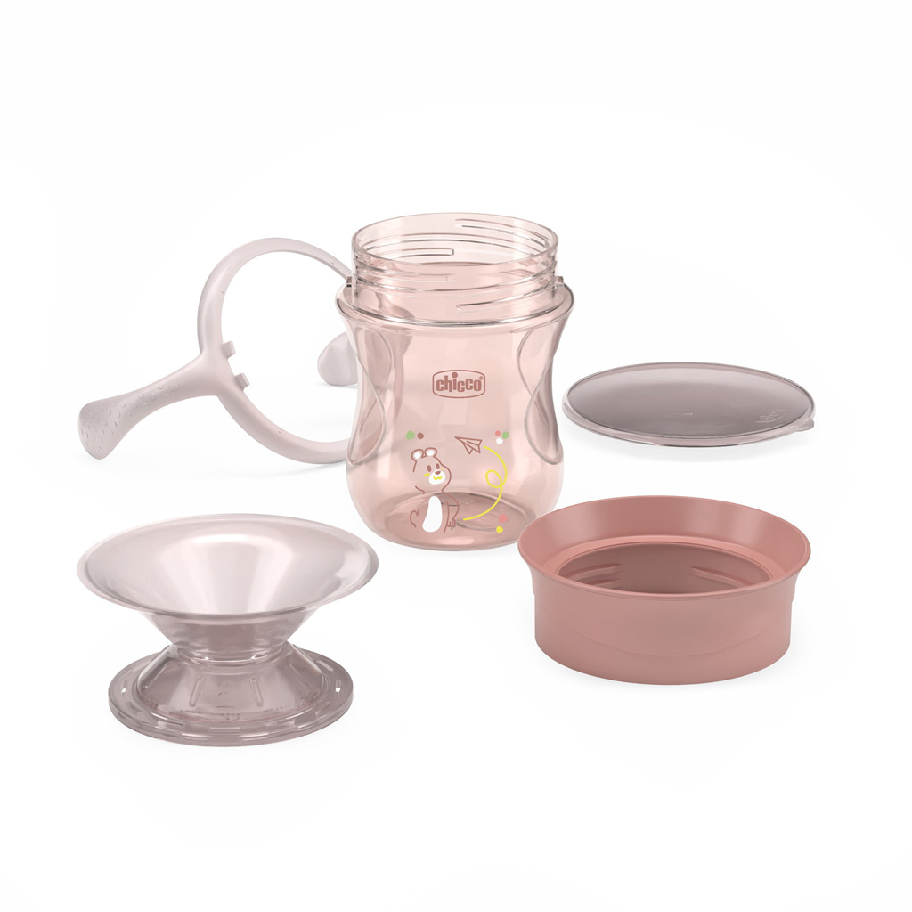 CHICCO Hrnček 360 Perfect X s držadlami pink, 12m+