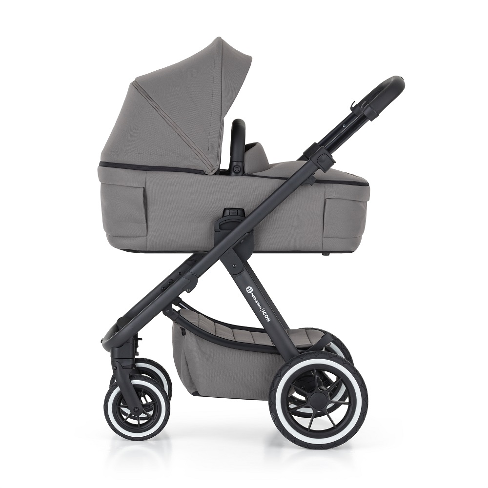 PETITE&amp;MARS Kočík kombinovaný ICON 2v1 Dove Grey XXL AIR + Core Pro i-Size Black Grey + Báza