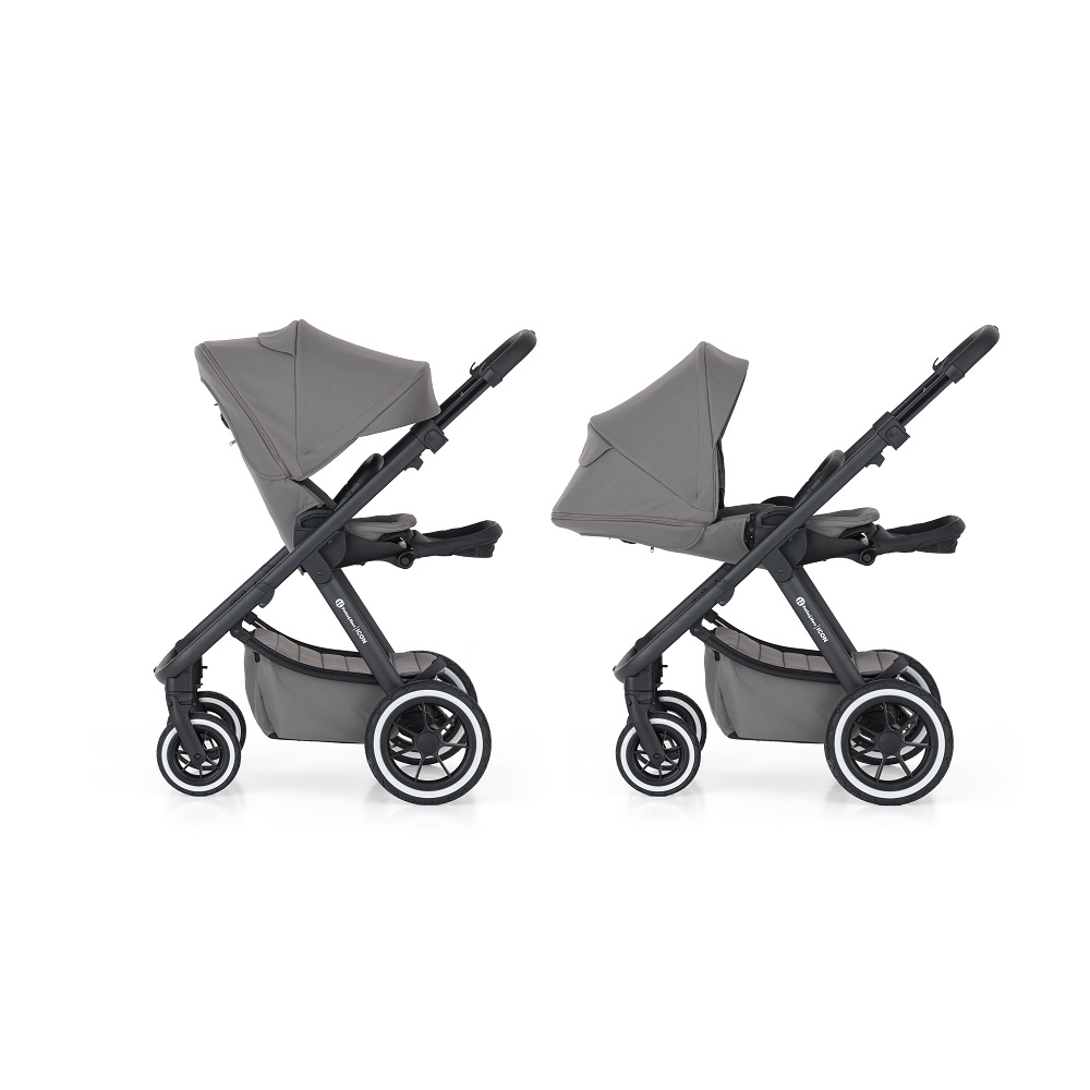 PETITE&amp;MARS Kočík kombinovaný ICON 2v1 Dove Grey XXL AIR + Core Pro i-Size Black Grey + Báza