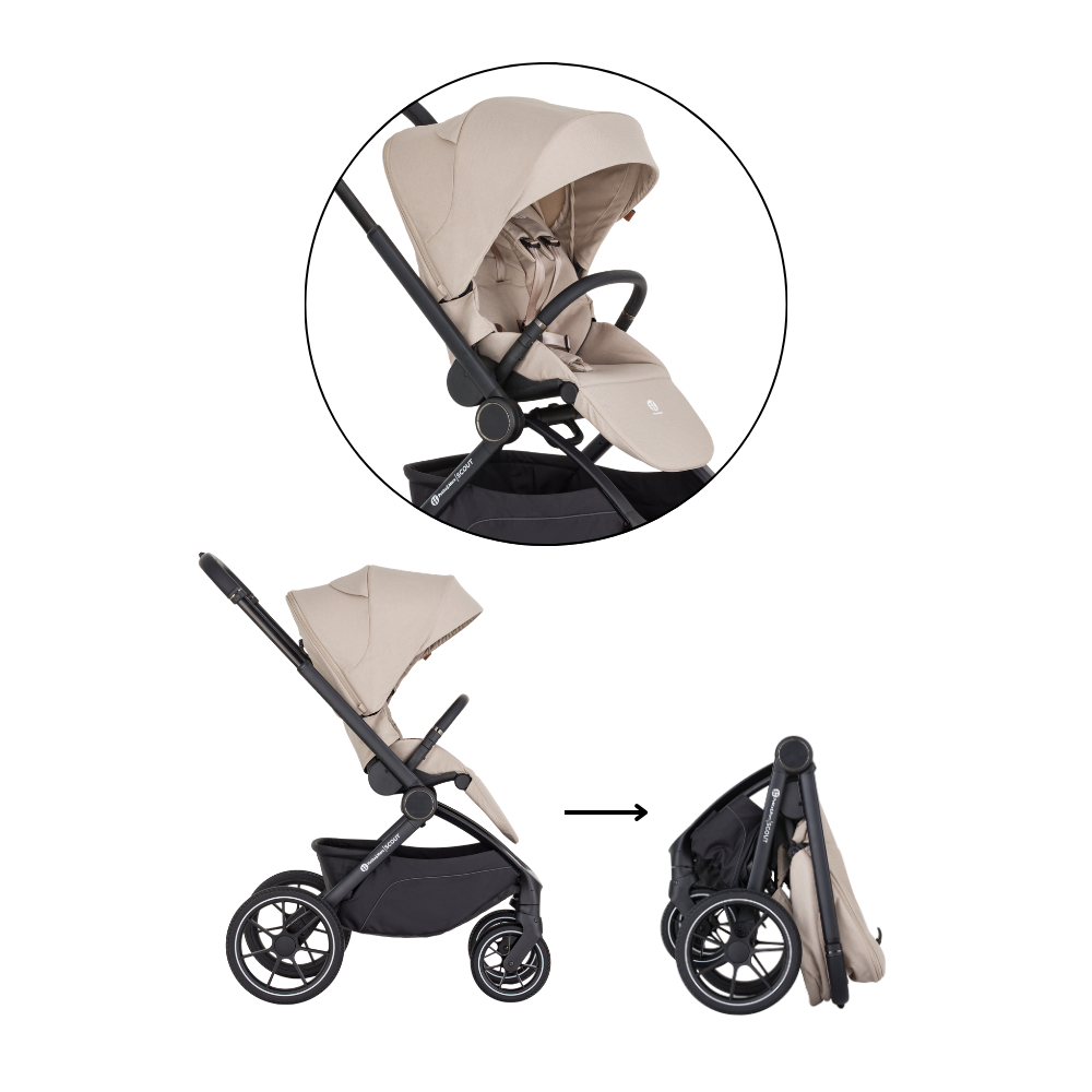 PETITE&amp;MARS Kočík kombinovaný SCOUT 2v1 Soft Mousse