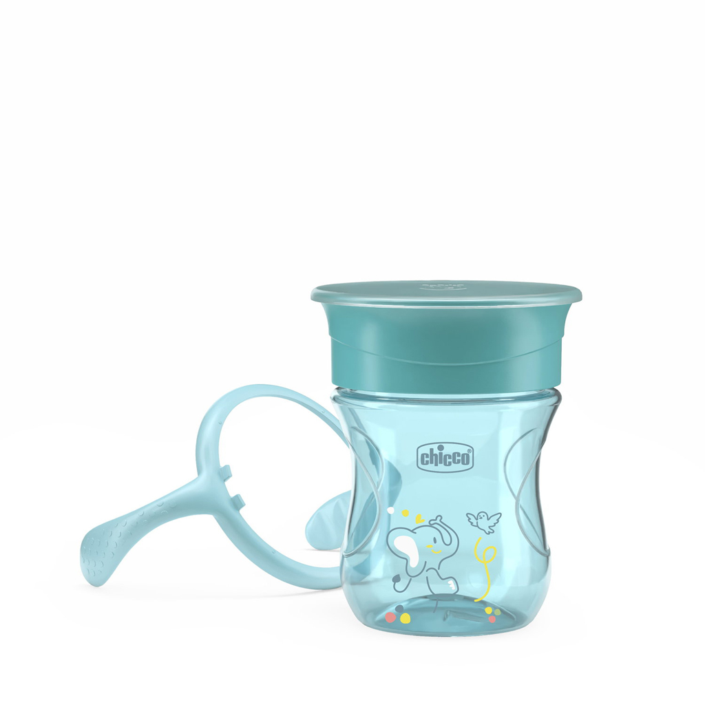 CHICCO Hrnček 360 Perfect X s držadlami teal, 12m+