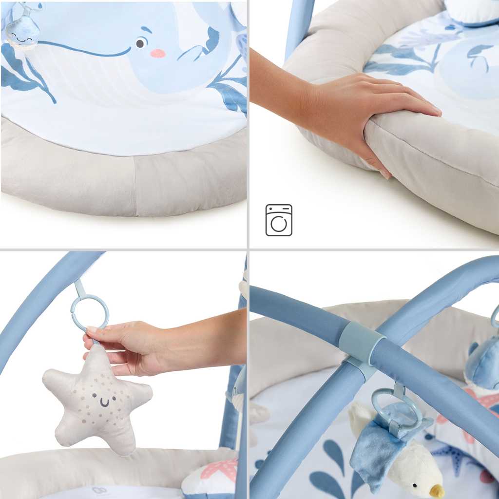 KINDERKRAFT Deka hracia s hrazdičkou Cozyplay Nordic Breeze