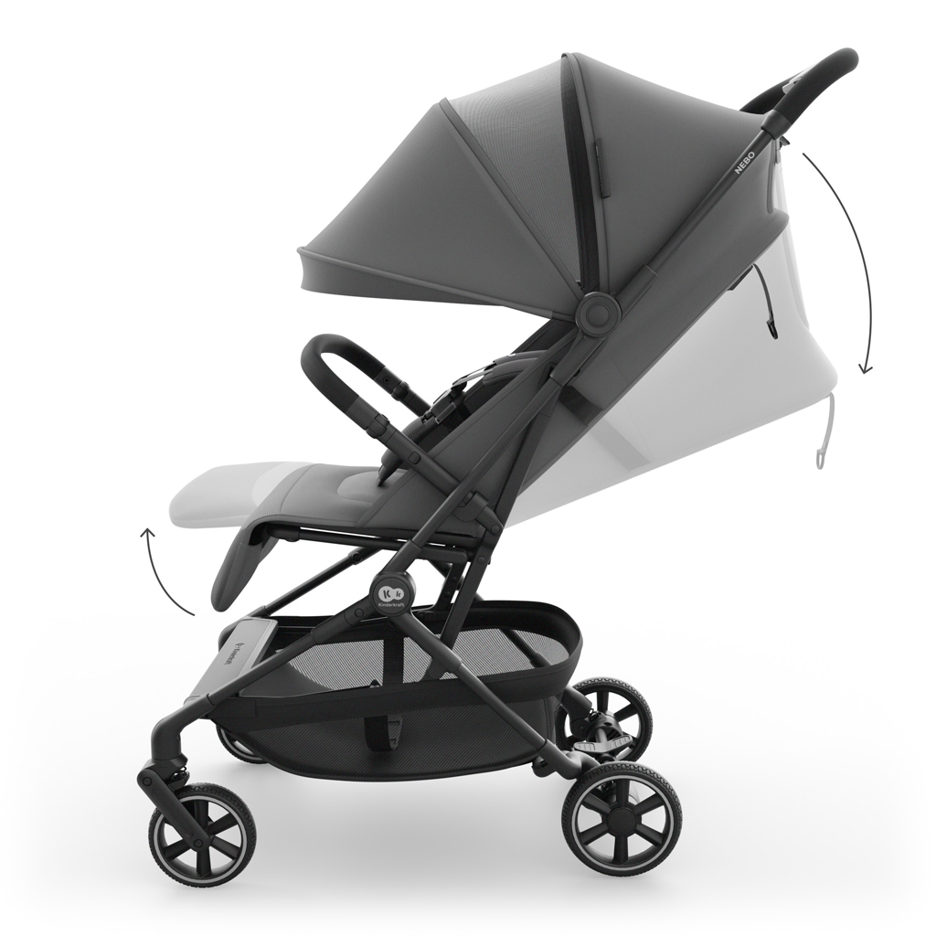 KINDERKRAFT Kočík športový Nebo Platinum Grey