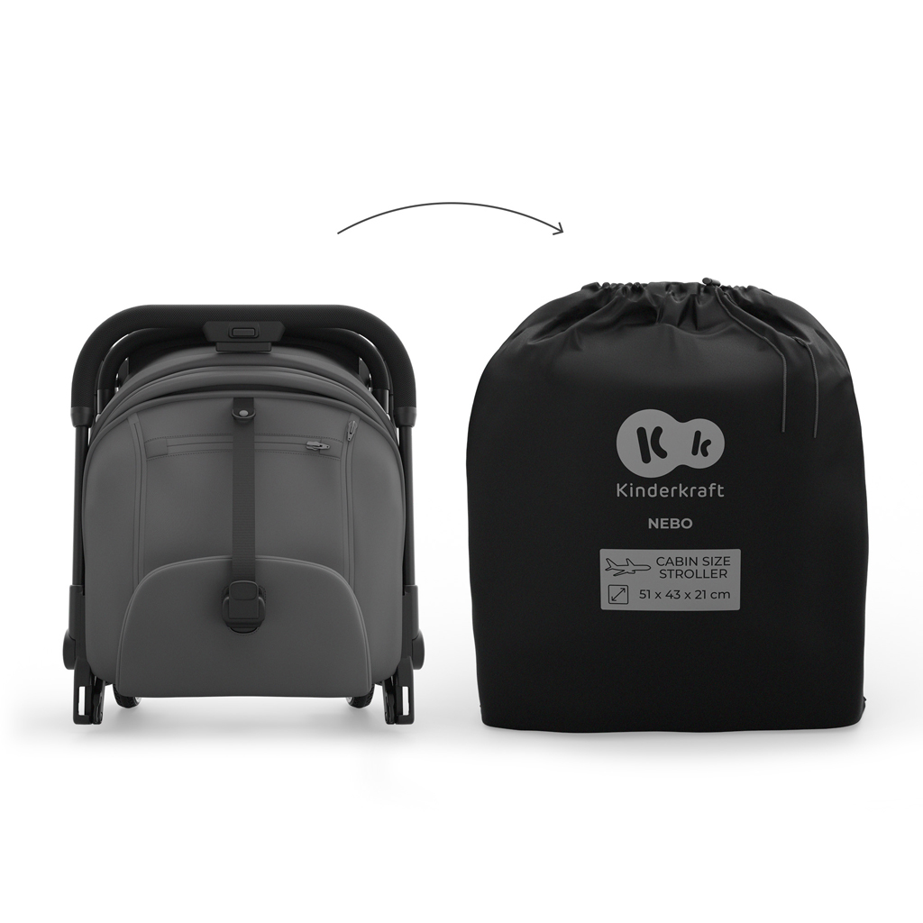 KINDERKRAFT Kočík športový Nebo Platinum Grey