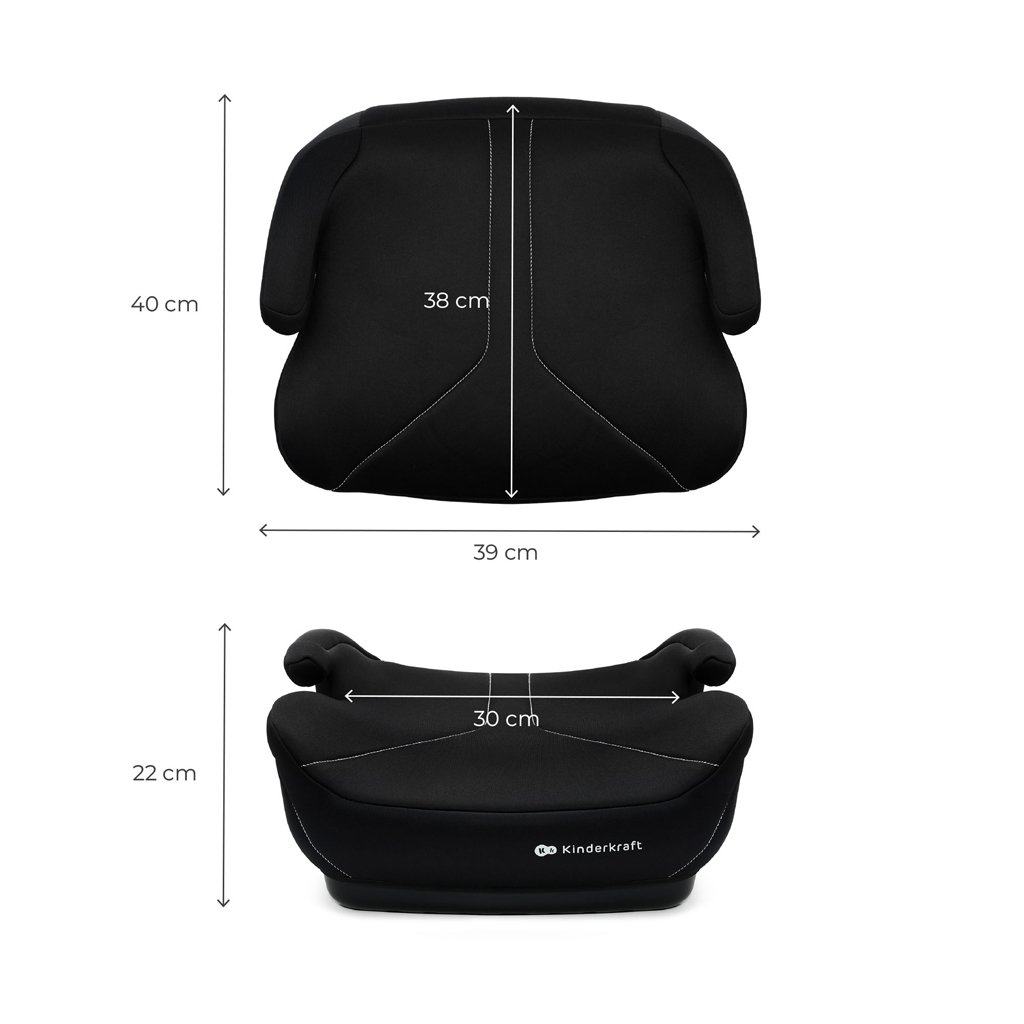 KINDERKRAFT Podsedák I-Boost 2 (125–150 cm) Black