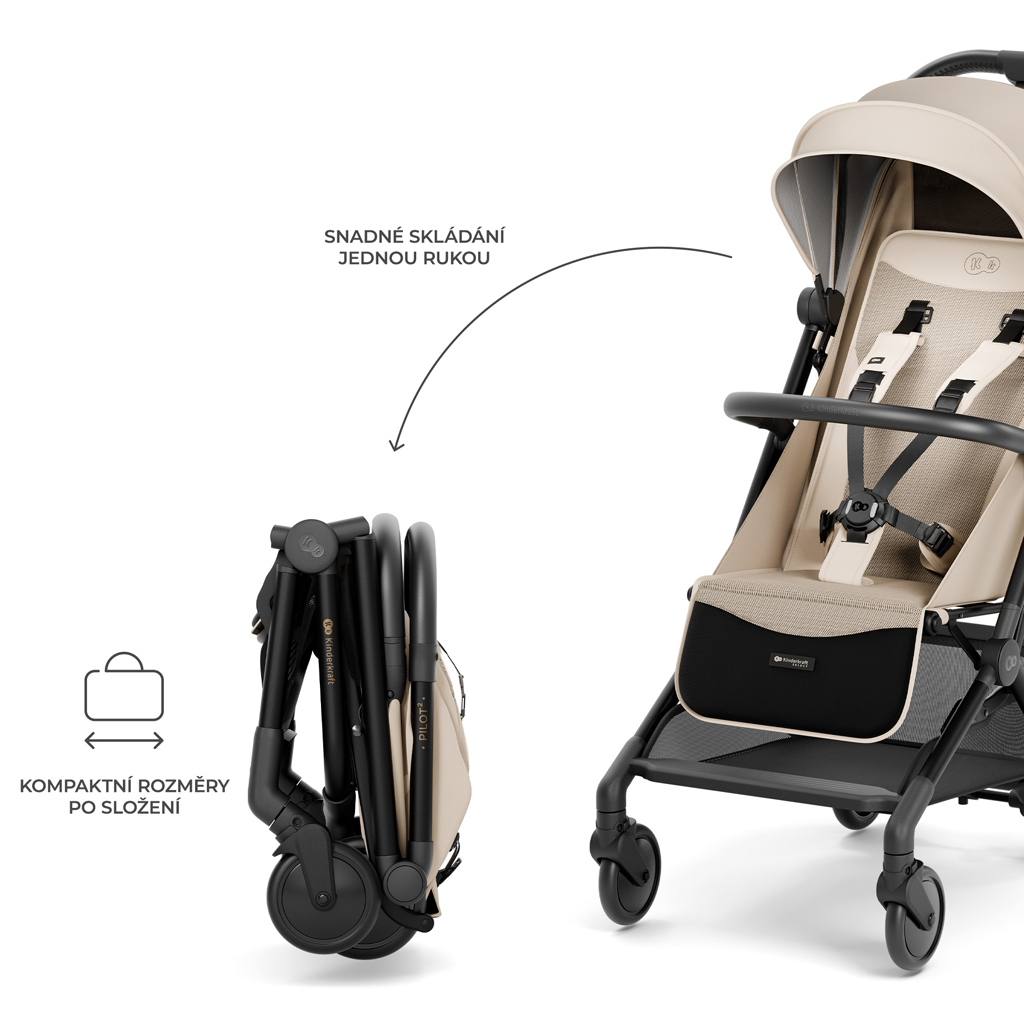 KINDERKRAFT SELECT Kočík športový Pilot 2 Beige