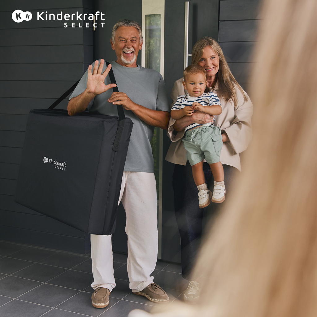 KINDERKRAFT SELECT Postieľka cestovná Moon Dream Beige