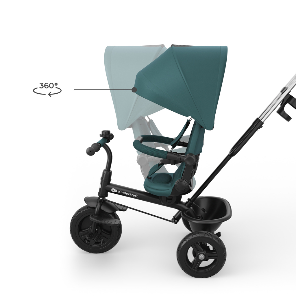 KINDERKRAFT Trojkolka Aston 2 Plus Green, 9m+