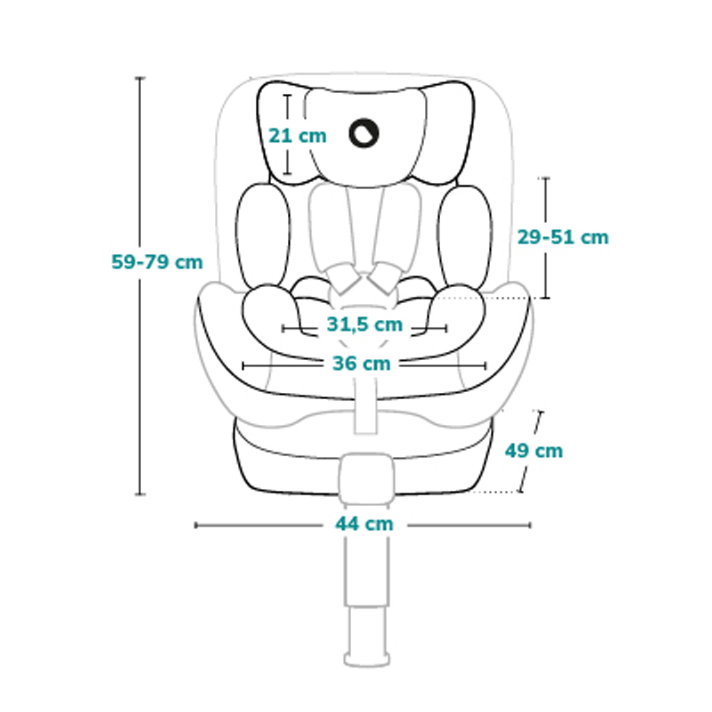 LIONELO Autosedačka Navy i-Size (40-150 cm) Black Pink