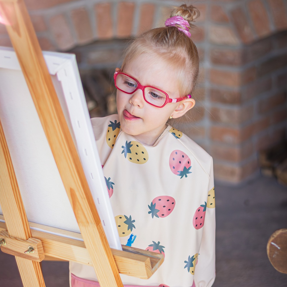 PETITE&amp;MARS Podbradník s dlhým rukávom Ben Beige Strawberies