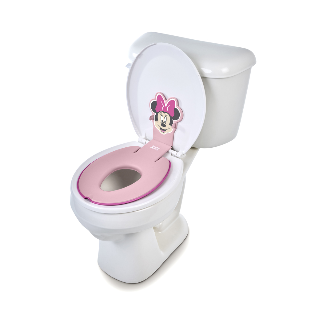 BRIGHT STARTS Redukcia na WC nalepovacia Flip &amp; Sit™ MINNIE MOUSE™ 18m+, do 23kg
