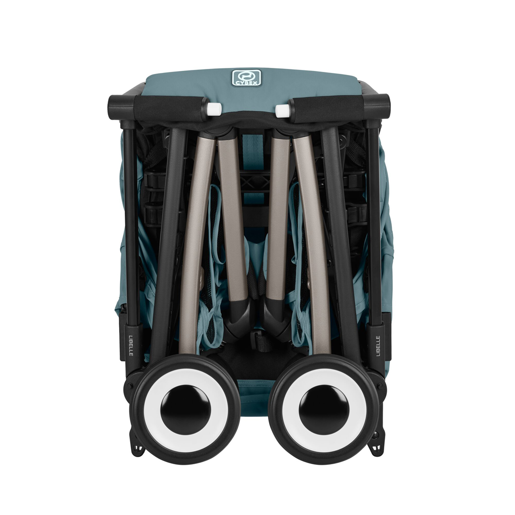 CYBEX Golfový kočík Libelle Stormy Blue Gold (Taupe Frame) Gold