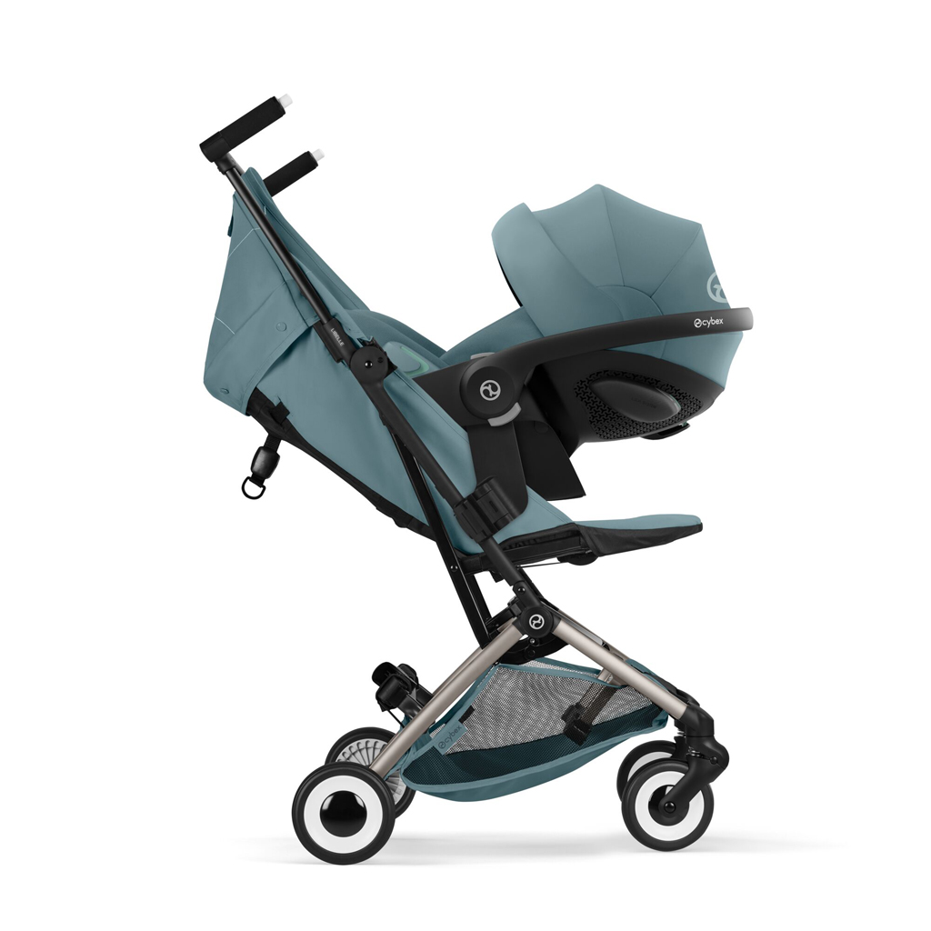CYBEX Golfový kočík Libelle Stormy Blue Gold (Taupe Frame) Gold