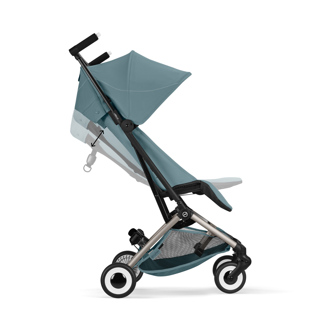 CYBEX Golfový kočík Libelle Stormy Blue Gold (Taupe Frame) Gold