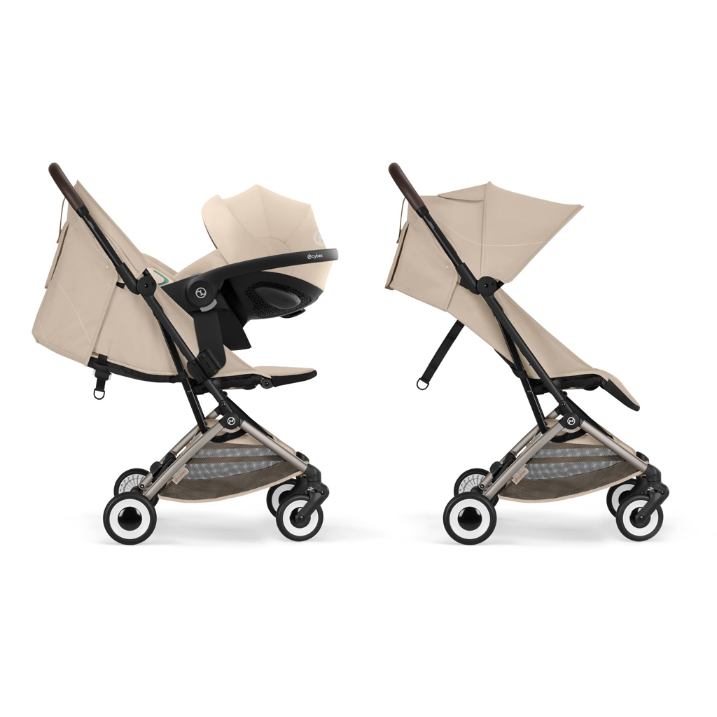CYBEX Golfový kočík Orfeo Almond Beige (Taupe Frame) Gold