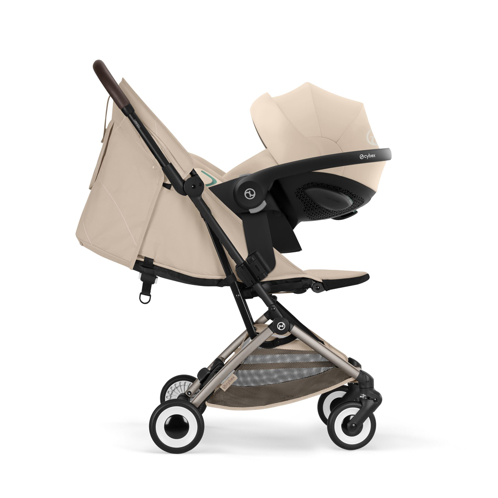CYBEX Golfový kočík Orfeo Almond Beige (Taupe Frame) Gold