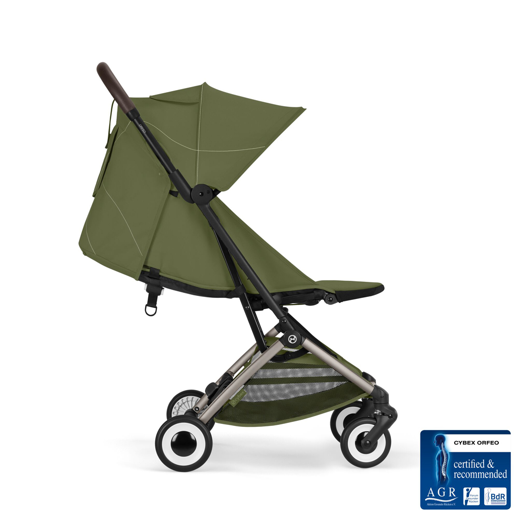 CYBEX Golfový kočík Orfeo Moss Green Gold (Taupe Frame) Gold