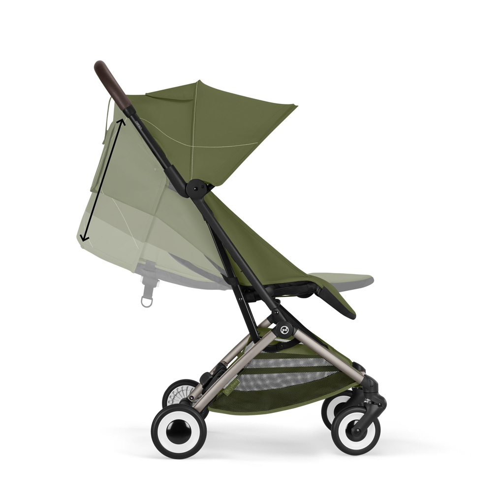 CYBEX Golfový kočík Orfeo Moss Green Gold (Taupe Frame) Gold