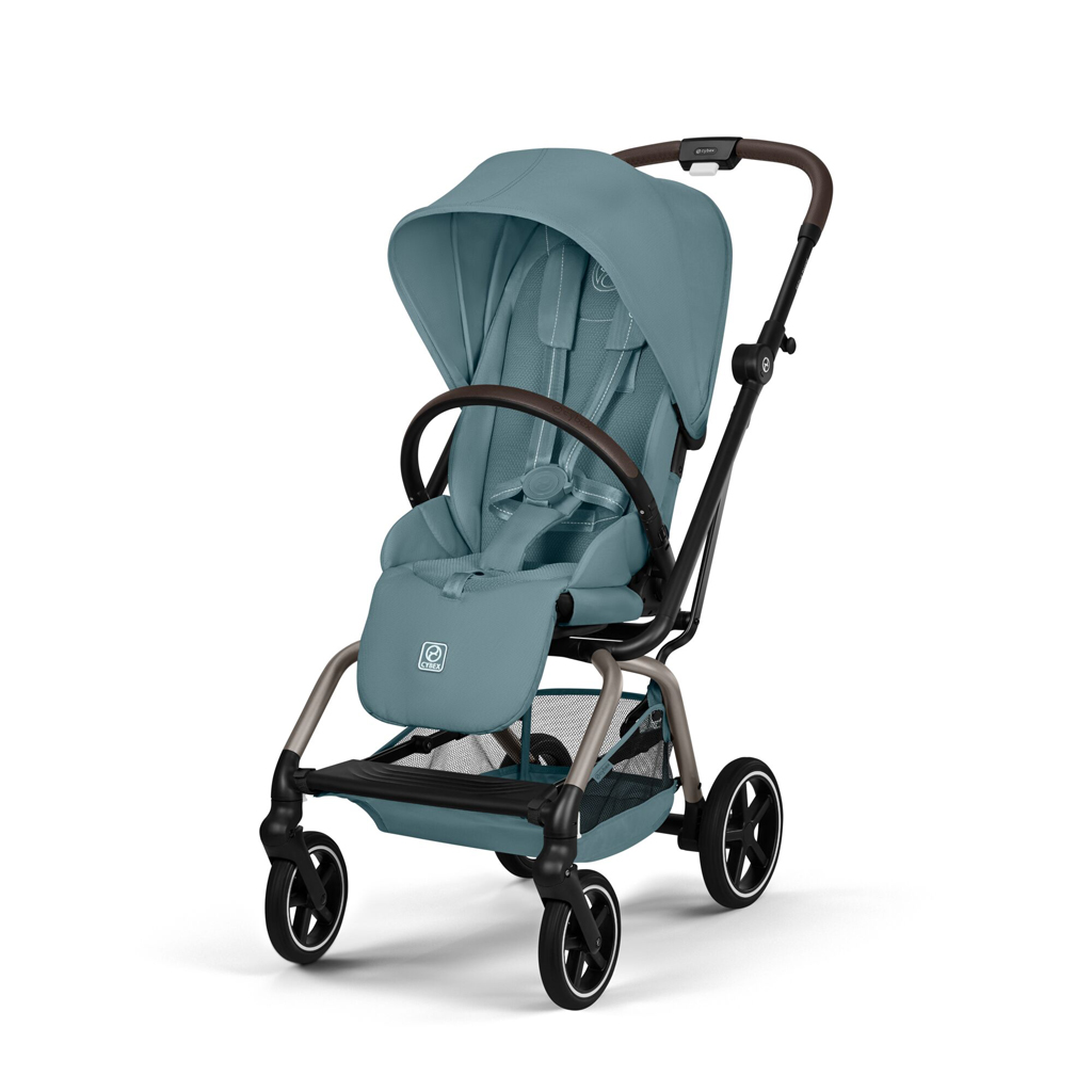 CYBEX Športový kočík Eezy S Twist+ 2 Taupe - Stormy Blue Gold